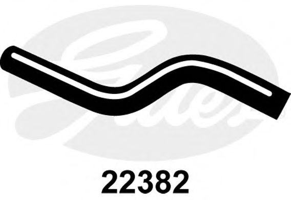 Патрубок радиатора GATES 22382