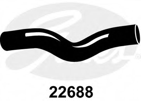 Патрубок радиатора GATES 22688