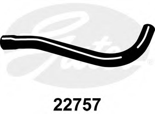 Патрубок радиатора GATES 22757