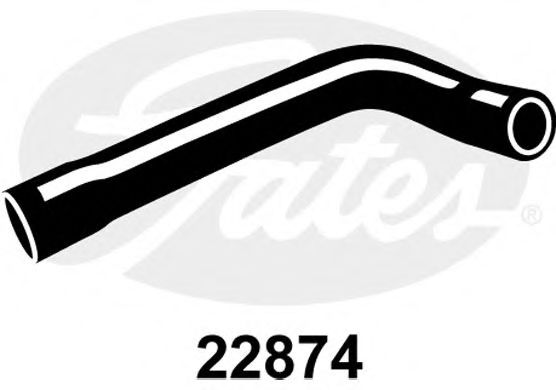 Патрубок радиатора GATES 22874