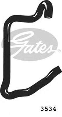 Патрубок радиатора GATES 3534