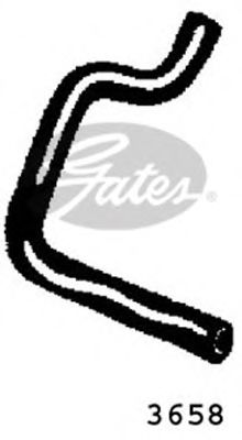 Патрубок радиатора GATES 3658