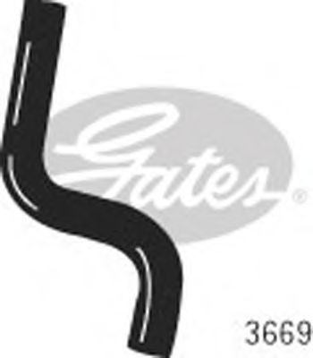 Патрубок радиатора GATES 3669