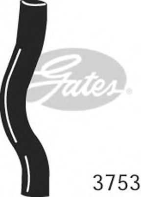 Патрубок радиатора GATES 3753