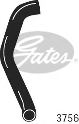 Патрубок радиатора GATES 3756