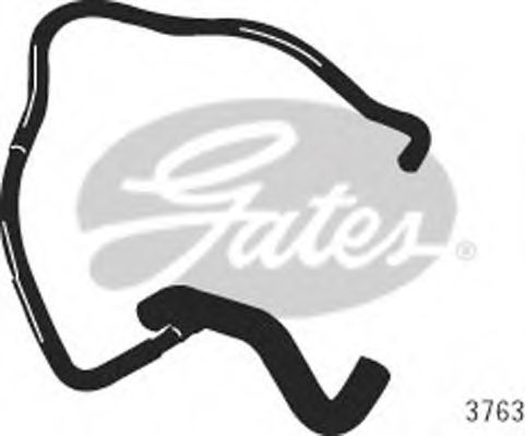 Патрубок радиатора GATES 3763