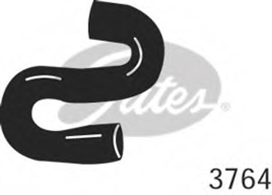 Патрубок радиатора GATES 3764