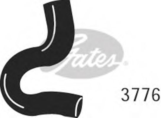 Патрубок радиатора GATES 3776
