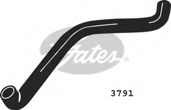 Патрубок радиатора GATES 3791