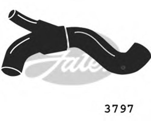 Патрубок радиатора GATES 3797