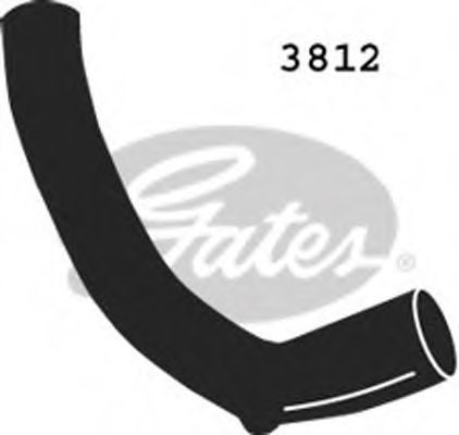 Патрубок радиатора GATES 3812