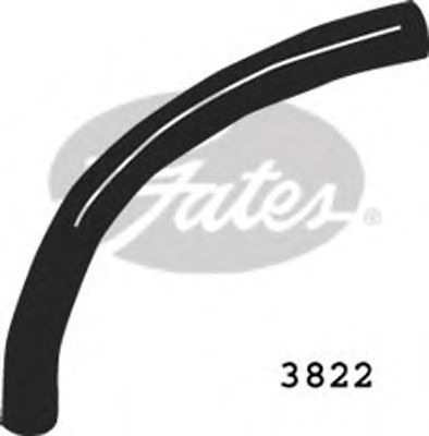 Патрубок радиатора GATES 3822