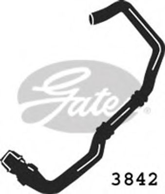 Патрубок радиатора GATES 3842