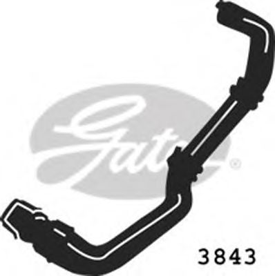 Патрубок радиатора GATES 3843