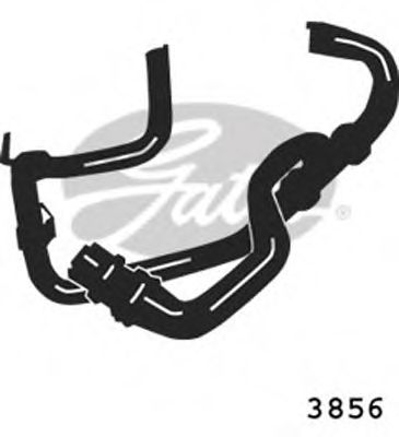 Патрубок радиатора GATES 3856