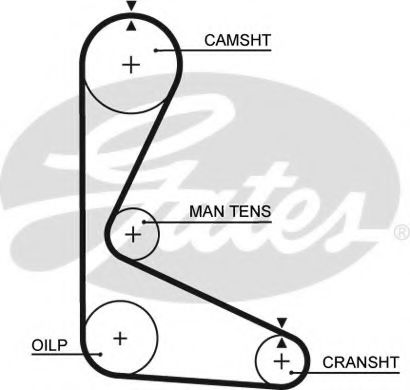 Ремень ГРМ GATES 5103