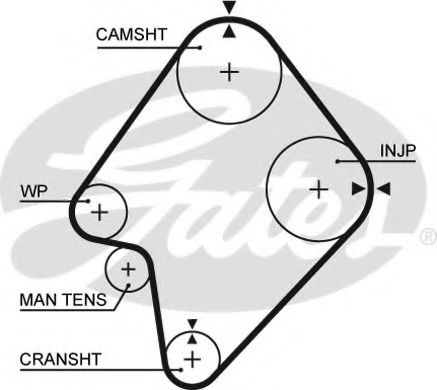 Ремень ГРМ GATES 5300XS