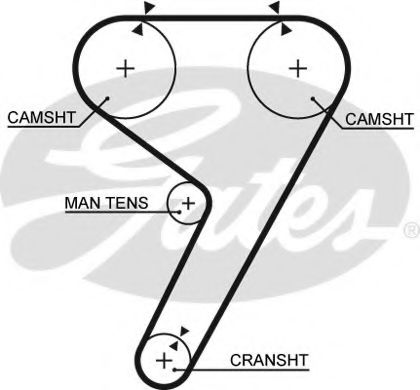 Ремень ГРМ GATES 5304