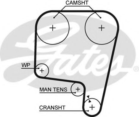 Ремень ГРМ GATES 5340