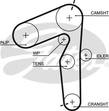 Ремень ГРМ GATES 5500XS
