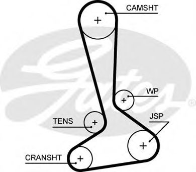 Ремень ГРМ GATES 5645XS