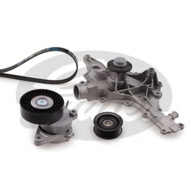 Водяной насос + комплект ручейковых ремней GATES KP16PK2390