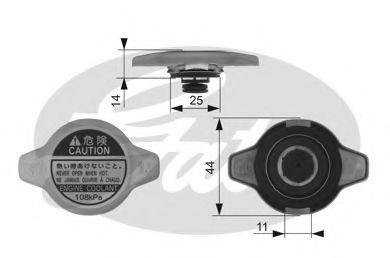 Крышка радиатора lancer 9