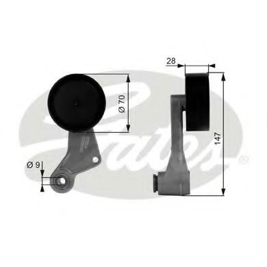 Ролик ремня генератора GATES T38065