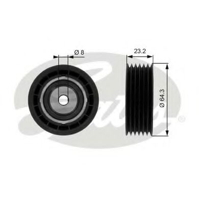 Обводной ролик GATES T38083