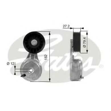 Ролик ремня генератора GATES T38104