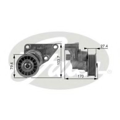 Ролик ремня генератора GATES T38158