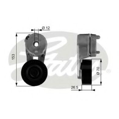 Ролик ремня генератора GATES T38163