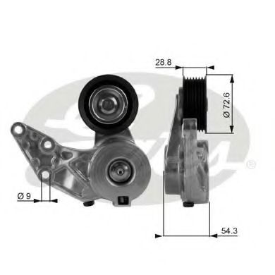 Ролик ремня генератора GATES T38208