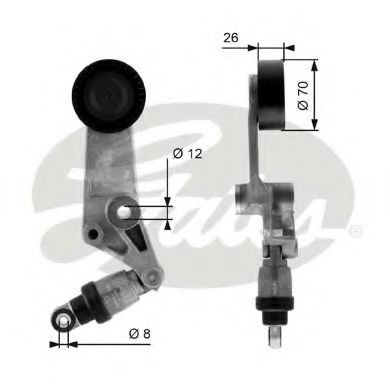 Ролик ремня генератора GATES T38286