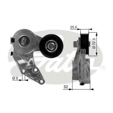 Ролик ремня генератора GATES T38377