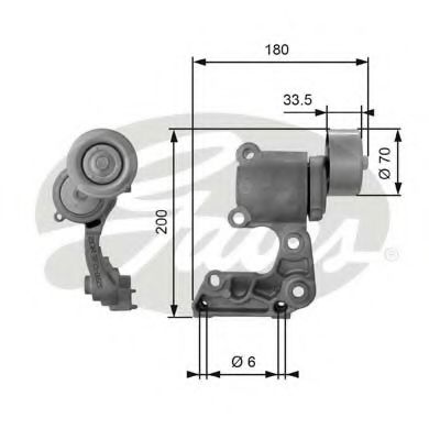 Ролик ремня генератора GATES T38410