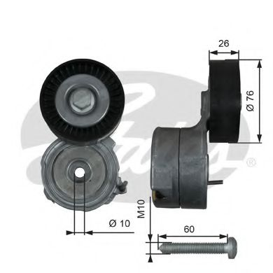 Ролик ремня генератора GATES T38423