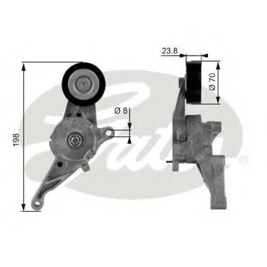 Ролик ремня генератора GATES T38436