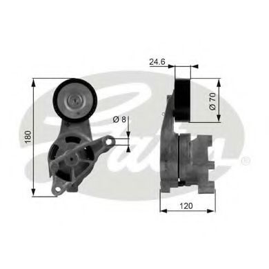Ролик ремня генератора GATES T38438