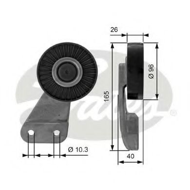 Обводной ролик GATES T38461