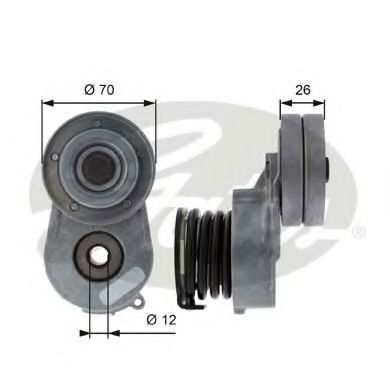 Ролик ремня генератора GATES T38496