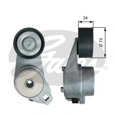 Ролик натяжной ремня генератора GATES T38580