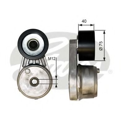 Ролик натяжной ремня генератора GATES T38643