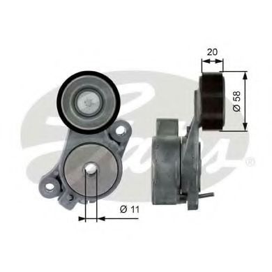 Ролик ремня генератора GATES T39040