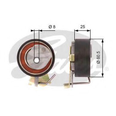 Натяжной ролик ремня ГРМ GATES T43023