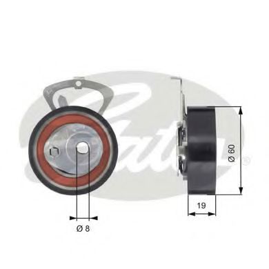 Натяжной ролик ремня ГРМ GATES T43140