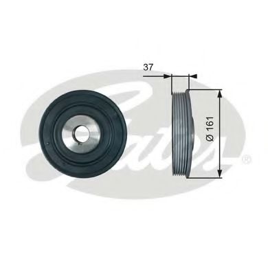 Шкив коленвала GATES TVD1002