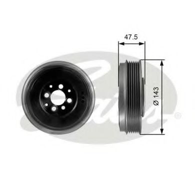 Шкив коленвала GATES TVD1003