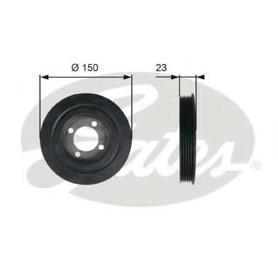Шкив коленвала GATES TVD1026