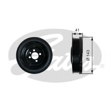 Шкив коленвала GATES TVD1031